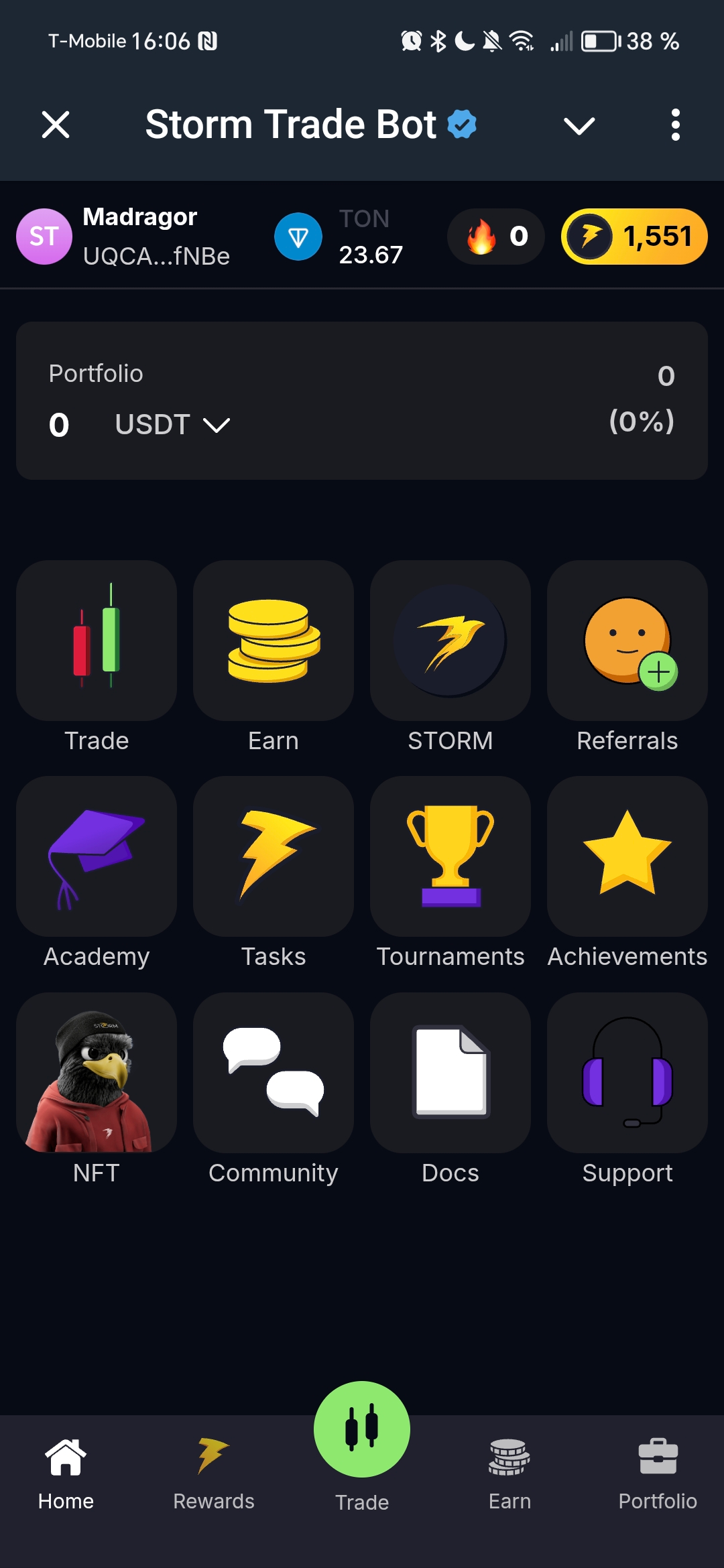 Storm Trade Homepage